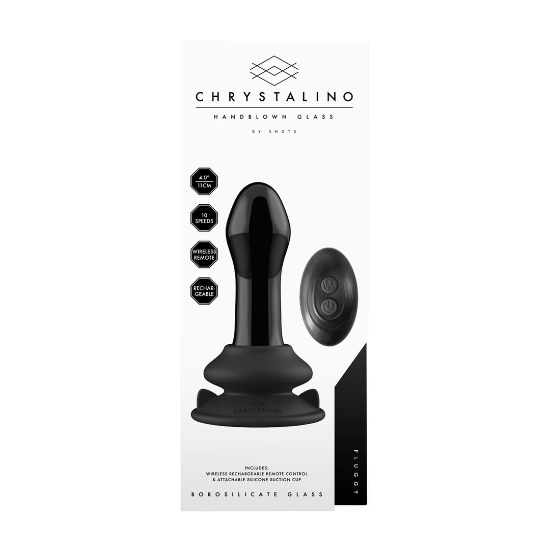 Chrystalino - Glas Vibrator met Zuignap en Afstandsbediening - EroticToyzProducten,Toys,Vibrators,Glazen Vibrators,,VrouwelijkChrystalino by Shots