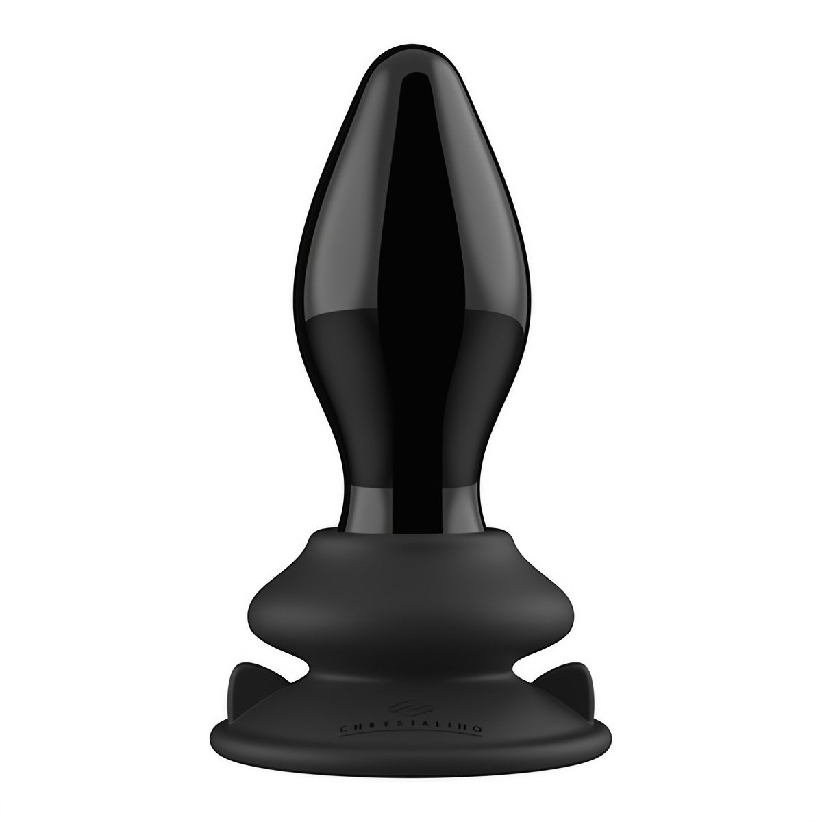 Chrystalino - Glazen Vibrator met Zuignap en Afstandsbediening - EroticToyzGlazen VibratorsChrystalino by Shots