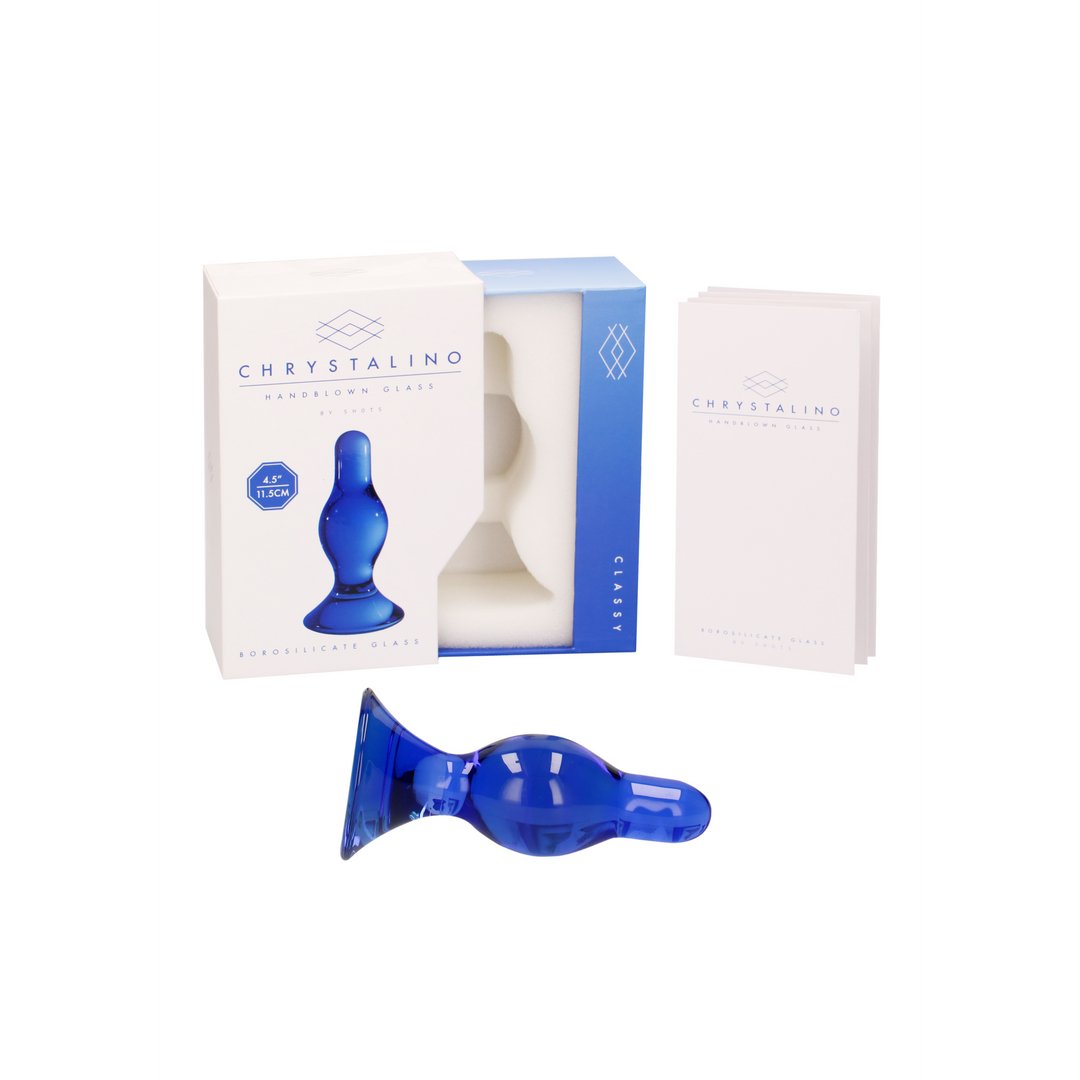 Classy - Glass Butt Plug - EroticToyzProducten,Toys,Anaal Toys,Buttplugs Anale Dildo's,Buttplugs Anale Dildo's Niet Vibrerend,Dildos,Glazen Dildo's,Outlet,,GeslachtsneutraalChrystalino by Shots