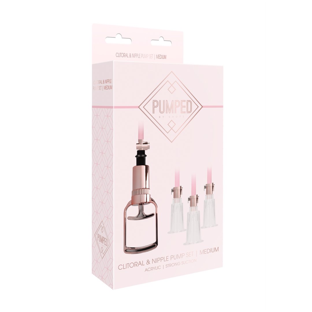 Clitoral Nipple Pump Set Medium - Medium - EroticToyzProducten,Toys,Tepel Toys VacuÃ¼m Toys,Tepelpomp,,VrouwelijkPumped by Shots