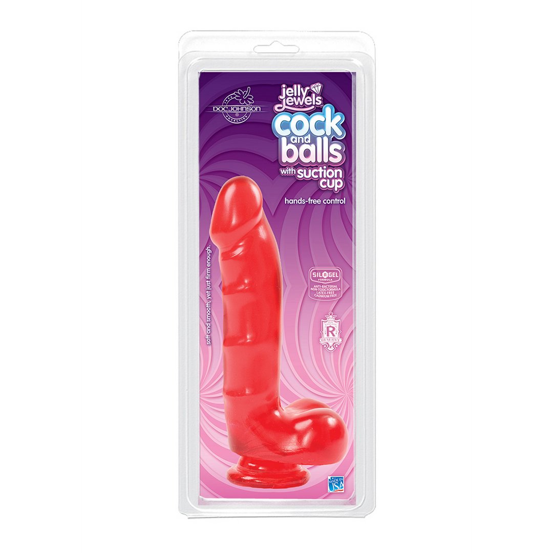 Cock and Balls with Suction Cup - EroticToyzProducten,Toys,Dildos,Realistische Dildo's,,GeslachtsneutraalDoc Johnson