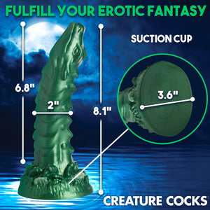 Cockness Monster - Lake Creature Silicone Dildo - Green - EroticToyzProducten,Toys,Dildos,Niet - Fallische Dildo's,Nieuwe Producten,,GeslachtsneutraalXR Brands