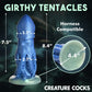 Cocktopus Octopus - Silicone Dildo - Blue - EroticToyzProducten,Toys,Dildos,Niet - Fallische Dildo's,Nieuwe Producten,,GeslachtsneutraalXR Brands