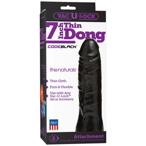 CodeBlack - 18 cm - EroticToyzProducten,Toys,Dildos,Realistische Dildo's,Voorbinddildo's,Voorbinddildo's,,GeslachtsneutraalDoc Johnson