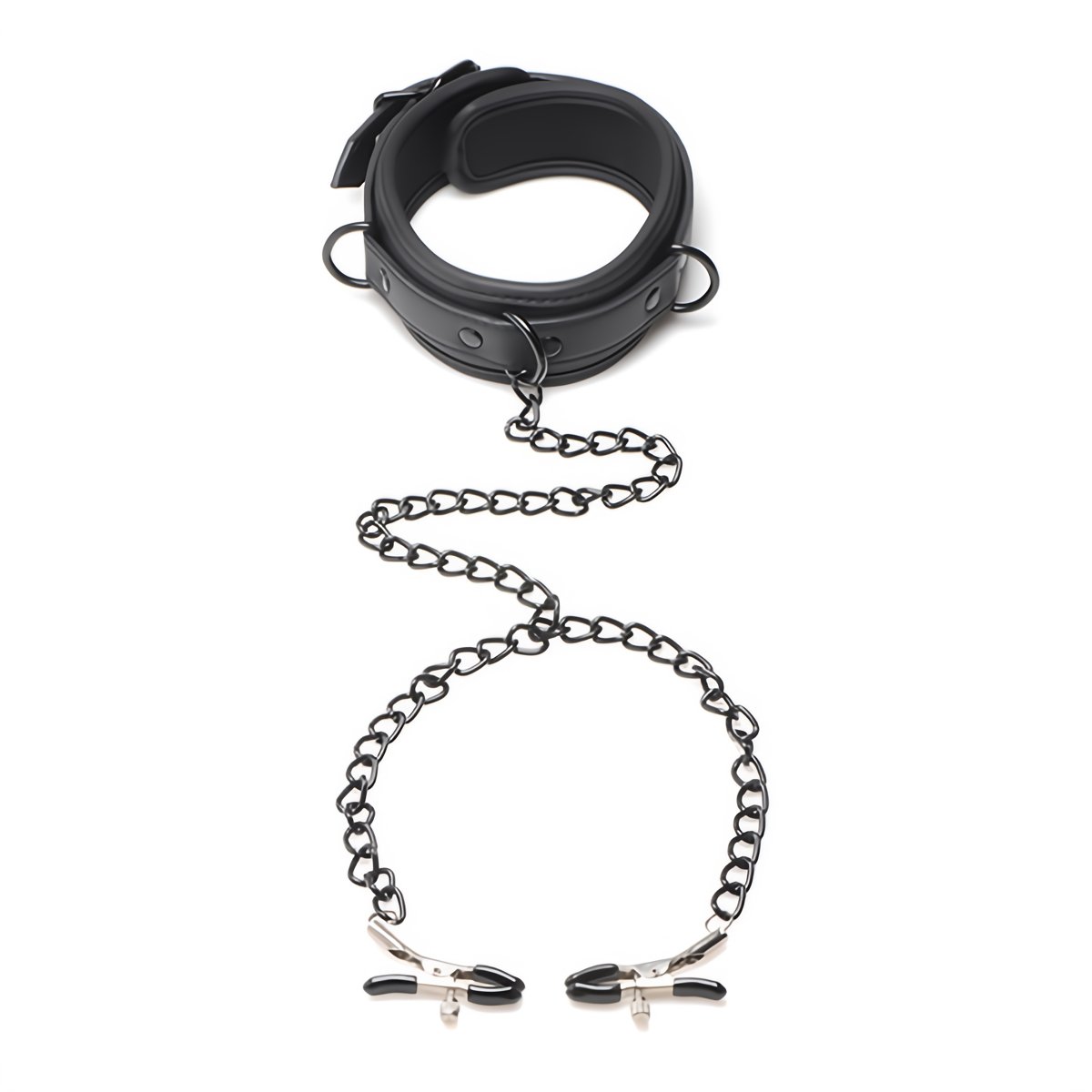 Collared Temptress - Collar Nipple Clamps - EroticToyzProducten,Toys,Fetish,Riem Halsbanden,Tepel Toys VacuÃ¼m Toys,Tepelklemmen,,XR Brands