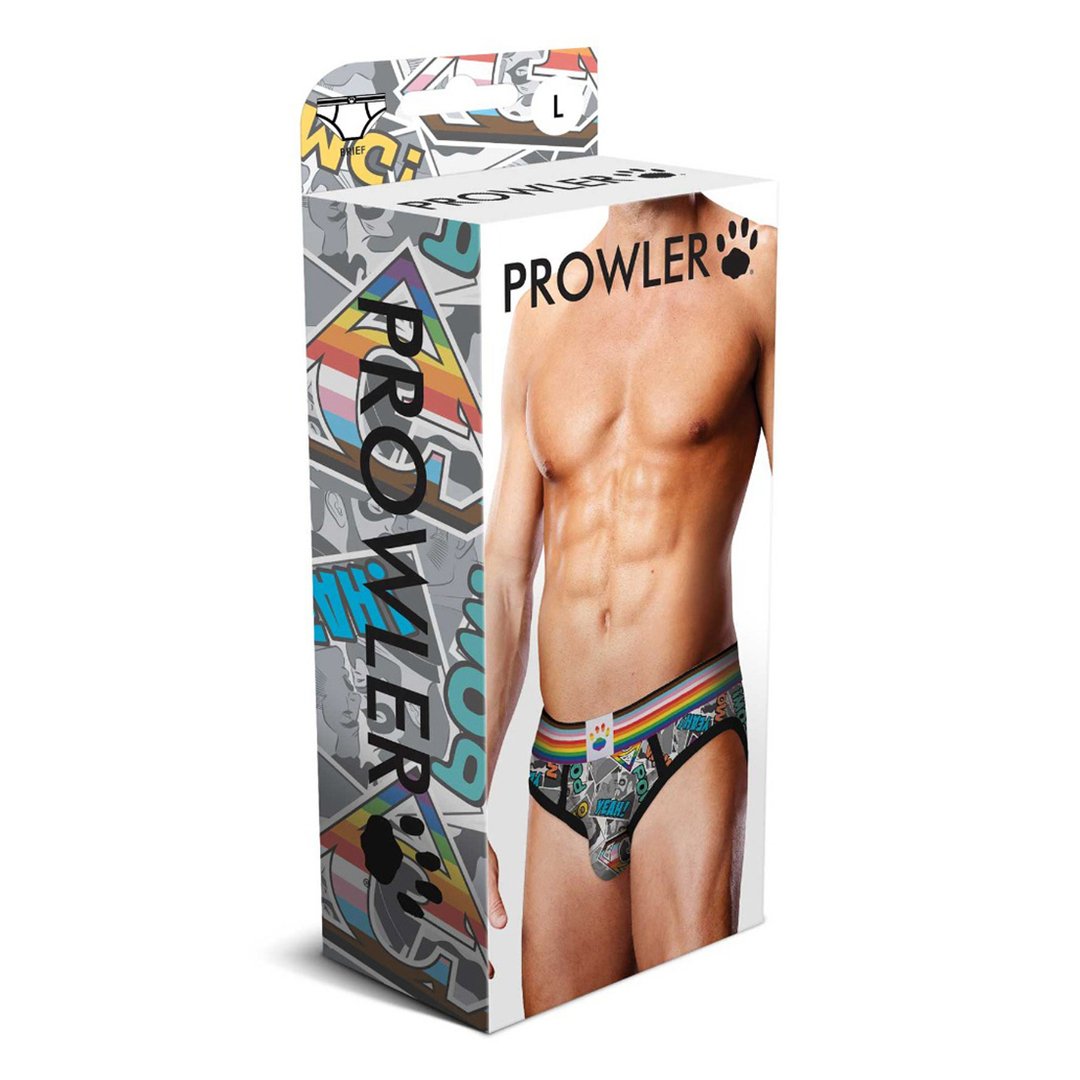 Comic Book Brief - L - EroticToyzProducten,Lingerie,Lingerie voor Hem,Briefs,,MannelijkProwler