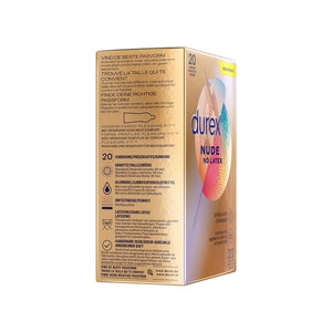 Condoms Nude - Condoms without Latex - 20 Pieces - EroticToyzProducten,Veilige Seks, Verzorging Hulp,Veilige Seks,Condooms voor Mannen,,MannelijkDurex