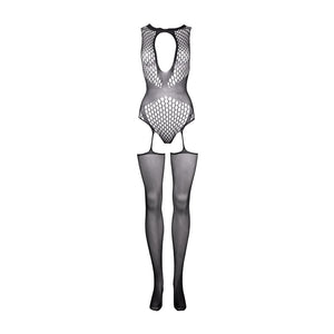 Contrast Suspender Bodystocking - One Size - EroticToyzProducten,Lingerie,Lingerie voor Haar,Bodystockings,,VrouwelijkLe Désir by Shots