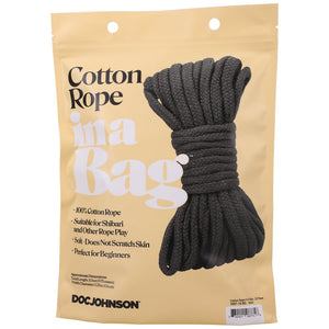 Cotton Rope - 32 ft - Black - EroticToyzProducten,Toys,Fetish,Touwen,Nieuwe Producten,,GeslachtsneutraalDoc Johnson
