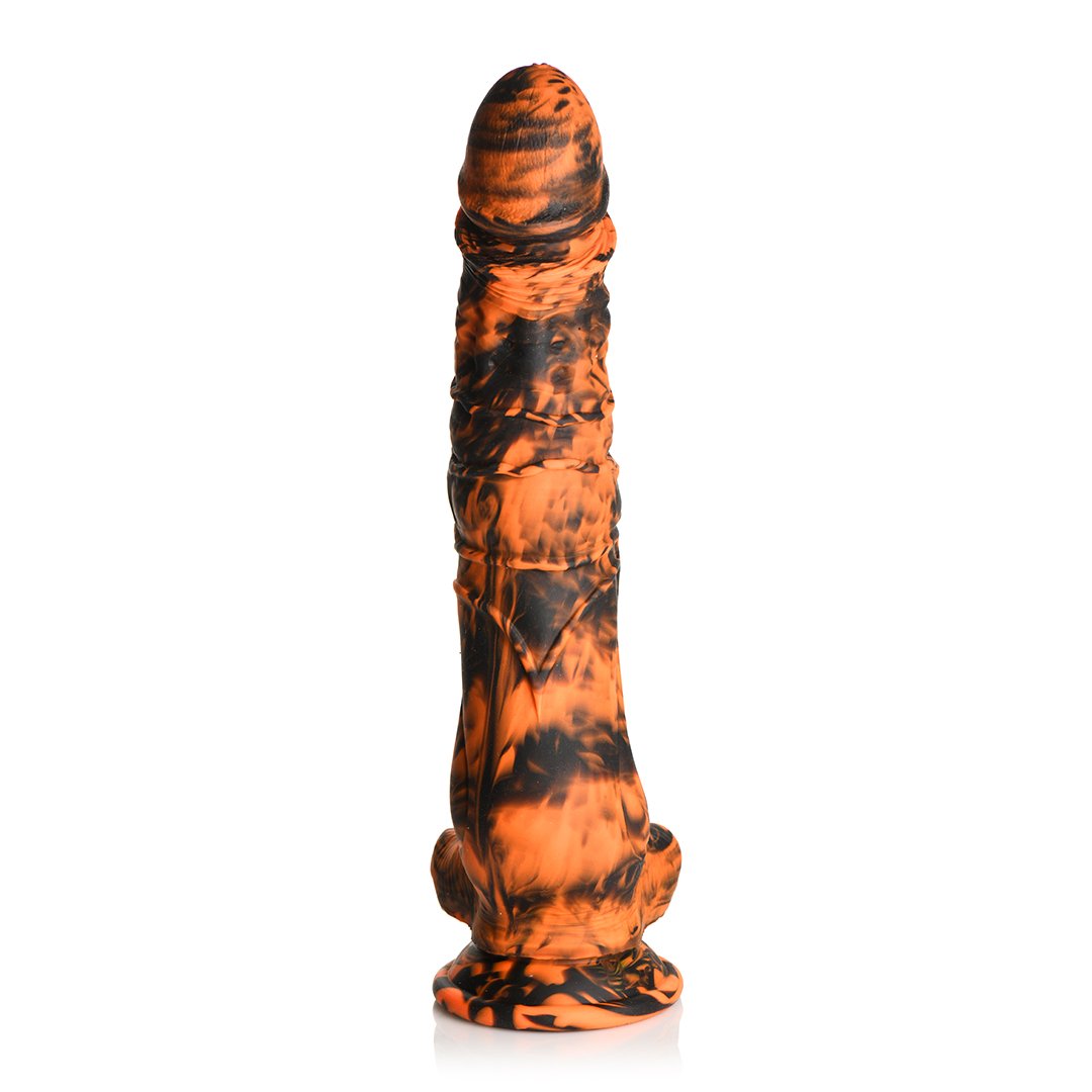 'Creature Cocks Sabretooth Dildo Met Zuignap - Oranje/Zwart' - EroticToyzNiet - Fallische Dildo'sXR Brands