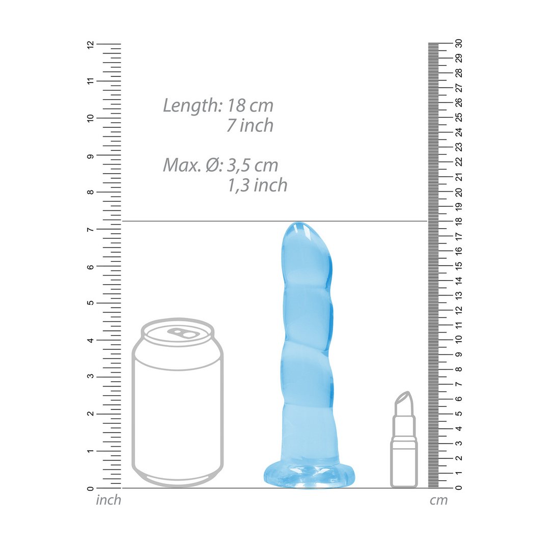 Crystal Clear Dildo - 17 cm - Geschikt voor Anaal en Vaginaal Gebruik - EroticToyzProducten,Toys,Dildos,Realistische Dildo's,,GeslachtsneutraalRealRock by Shots