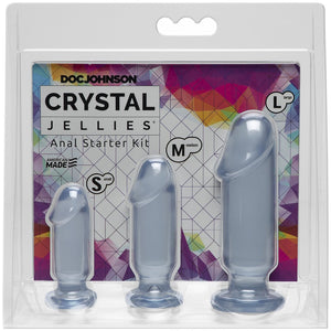 'Crystal Jellies Anal Plug Set - 3 Maten - Roze' - EroticToyzButtplugs Anale Dildo's Niet VibrerendDoc Johnson