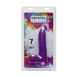 Crystal Jellies Dunne Dildo 18 cm met Zuignap en Ballen - Kristallijn - EroticToyzRealistische Dildo'sDoc Johnson