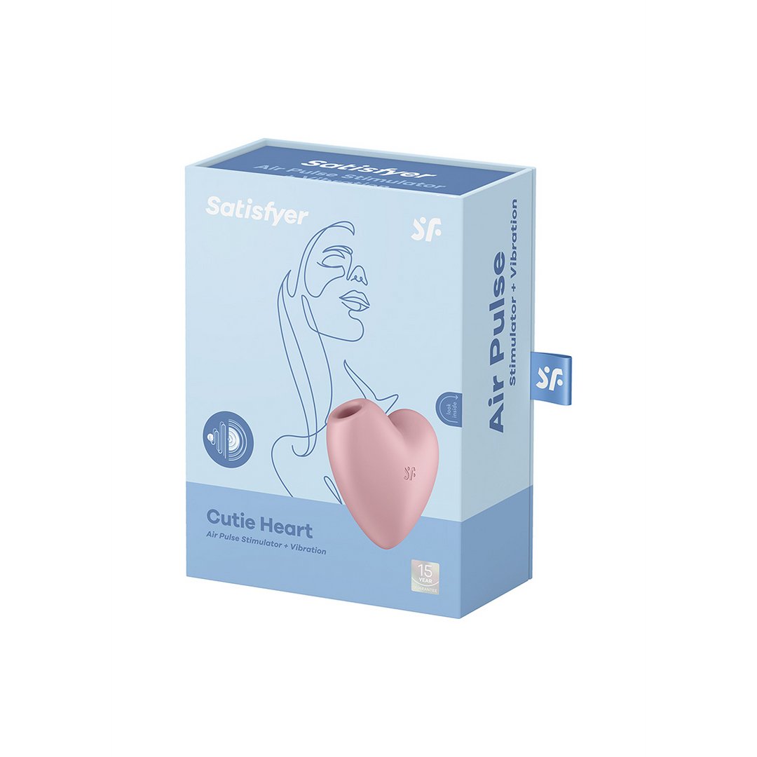 Cutie Heart - Air Pulse Stimulator + Vibration - EroticToyzProducten,Toys,Vibrators,Airpulse - Vibrator,Clitoris Stimulator,Air Pulse,,GeslachtsneutraalSatisfyer