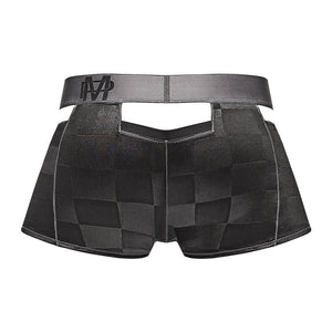 Cutout Shorts met Uitsparingen - Maat M - Zwart - EroticToyzBoxershortsMale Power