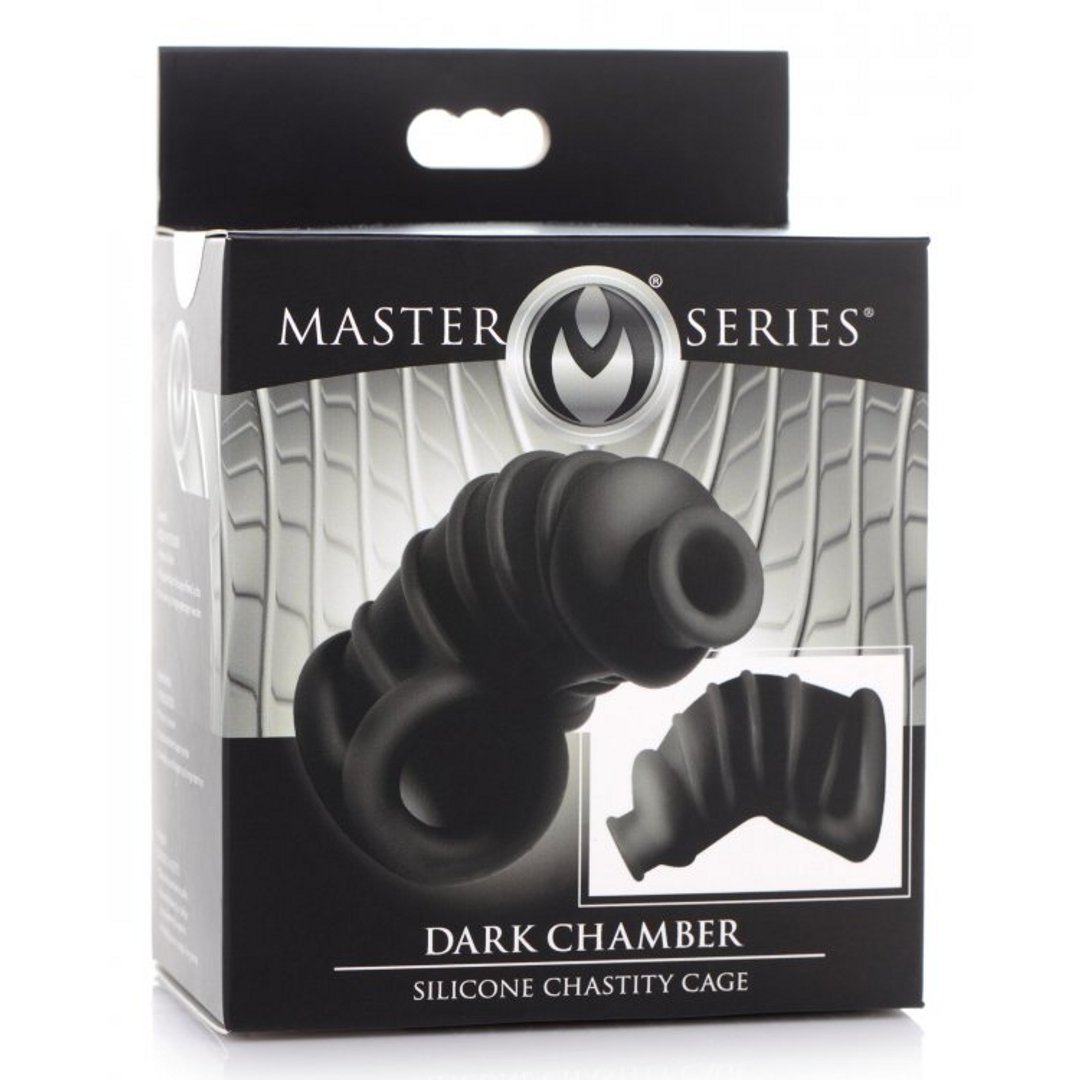 Dark Chamber - Silicone Chastity Cage - EroticToyzProducten,Toys,Toys voor Mannen,Peniskooien en Kuisheidsapparaten,,MannelijkXR Brands