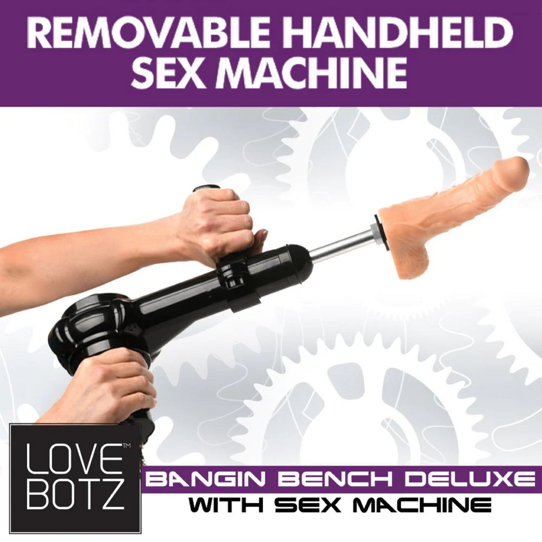 Deluxe Bangin' Bench with Sex Machine - Black - EroticToyzProducten,Toys,Erotische Meubels Poppen,Seksmachines,,GeslachtsneutraalXR Brands