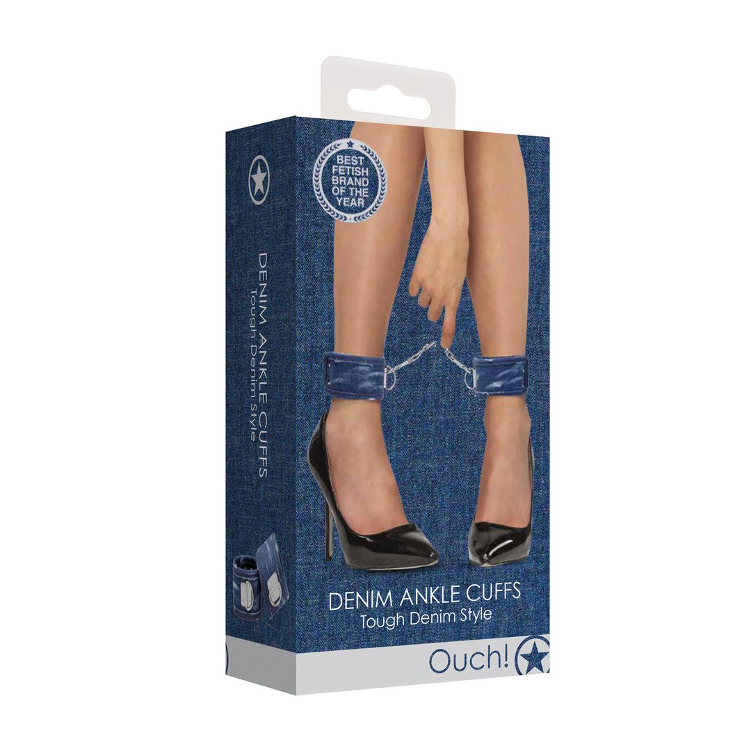 Denim Ankle Cuffs - EroticToyzProducten,Toys,Fetish,Boeien,Enkelboeien,Outlet,,GeslachtsneutraalOuch! by Shots