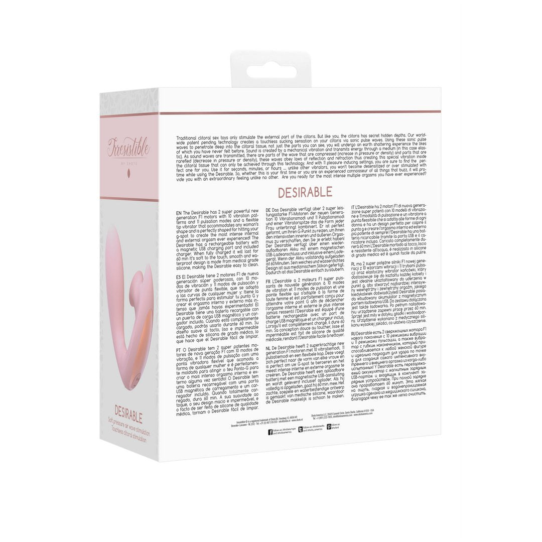 Desirable - Bendable Air Pulse Vibrator - EroticToyzProducten,Toys,Vibrators,Airpulse - Vibrator,Buigbare Vibrators,,VrouwelijkIrresistible by Shots