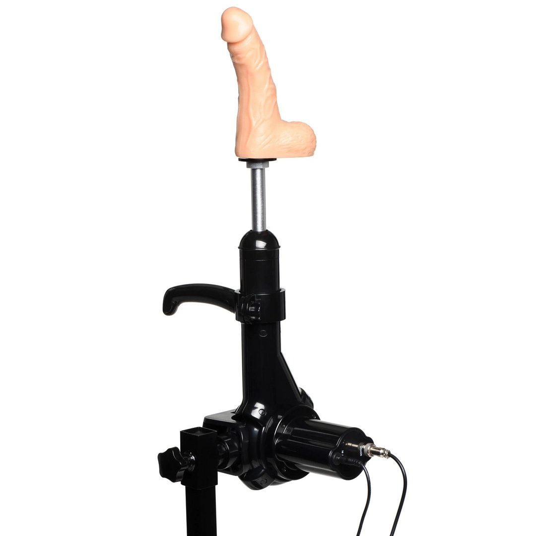 Dicktator 2.0 Extreme Sex Machine met 14 cm Dildo en Verstelbare Standaard - Zwart - EroticToyzSeksmachinesXR Brands