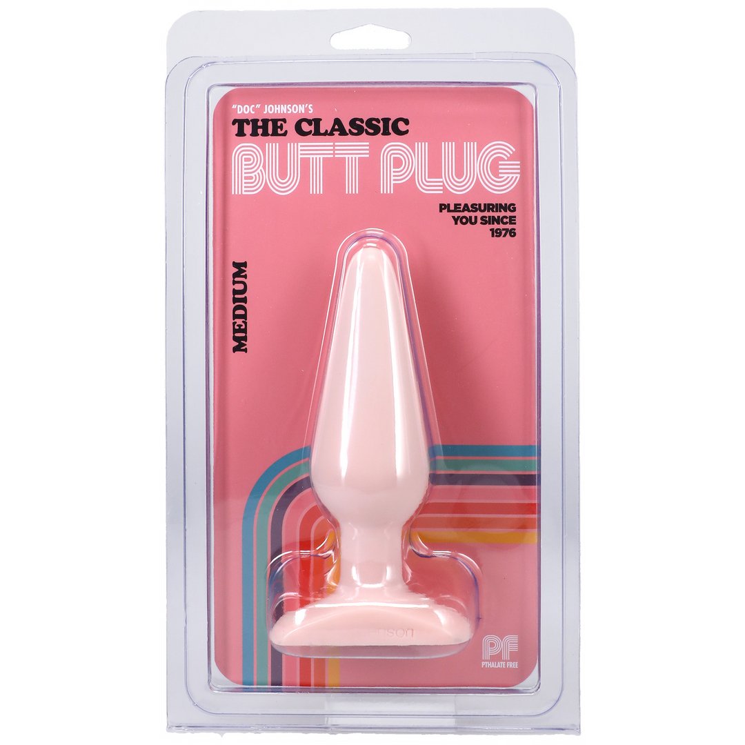 Doc Johnson Classic Butt Plug Medium - Huidkleurig 14 cm - EroticToyzButtplugs Anale Dildo's Niet VibrerendDoc Johnson