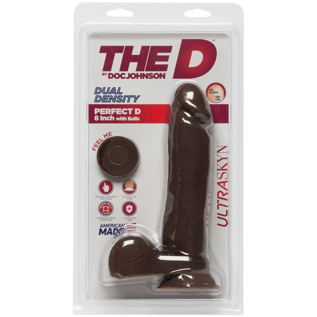 Doc Johnson Perfect D Realistische Dildo Met Ballen 20 cm - Huidkleurig - EroticToyzRealistische Dildo'sDoc Johnson