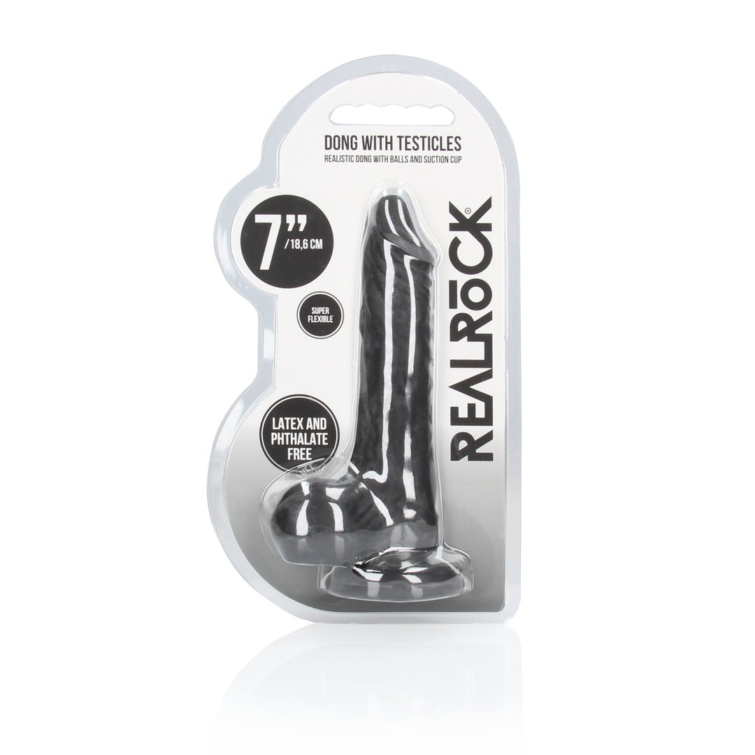 Dong with Testicles - 17 cm - EroticToyzProducten,Toys,Dildos,Realistische Dildo's,,GeslachtsneutraalRealRock by Shots