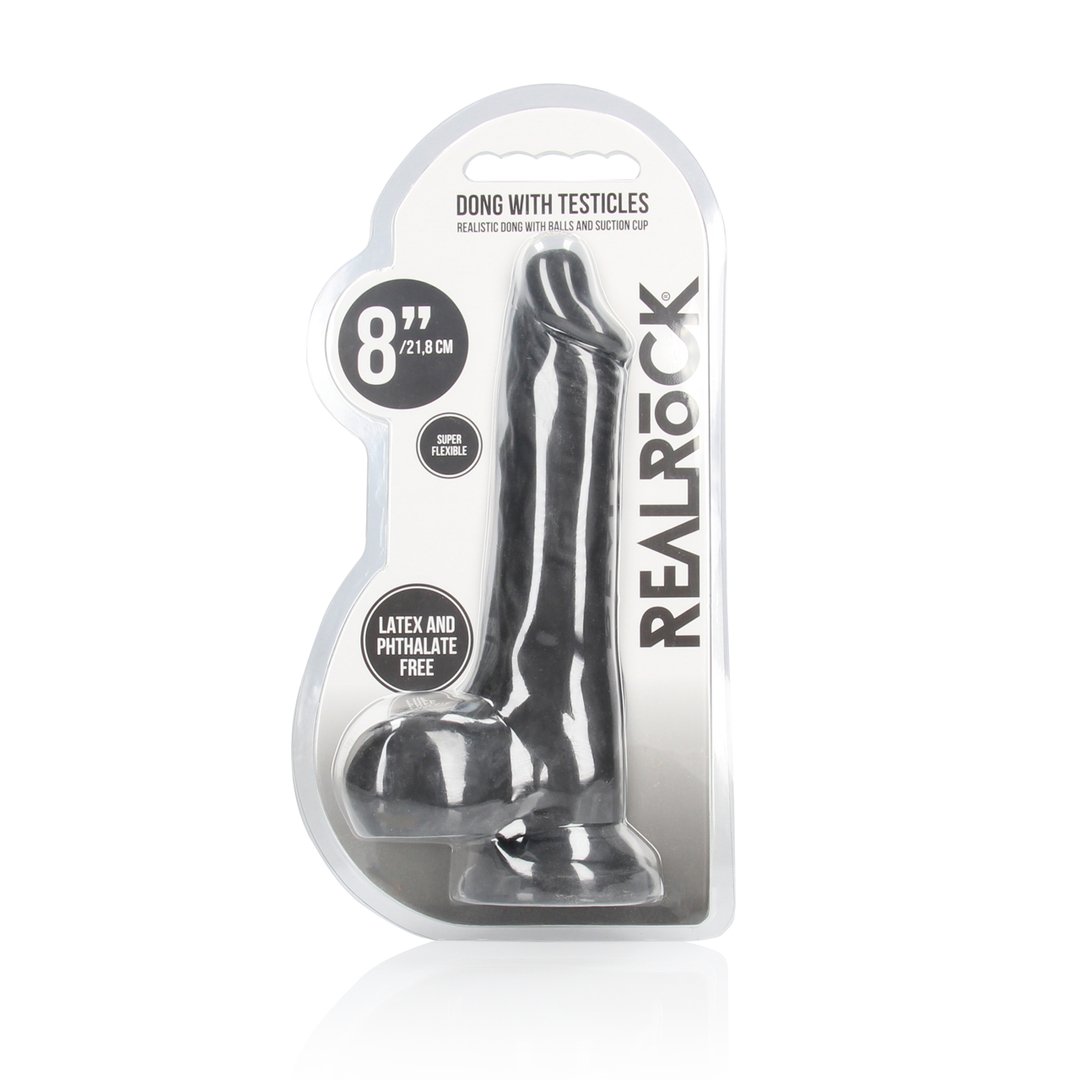 Dong with Testicles - 20 cm - EroticToyzProducten,Toys,Dildos,Realistische Dildo's,,GeslachtsneutraalRealRock by Shots