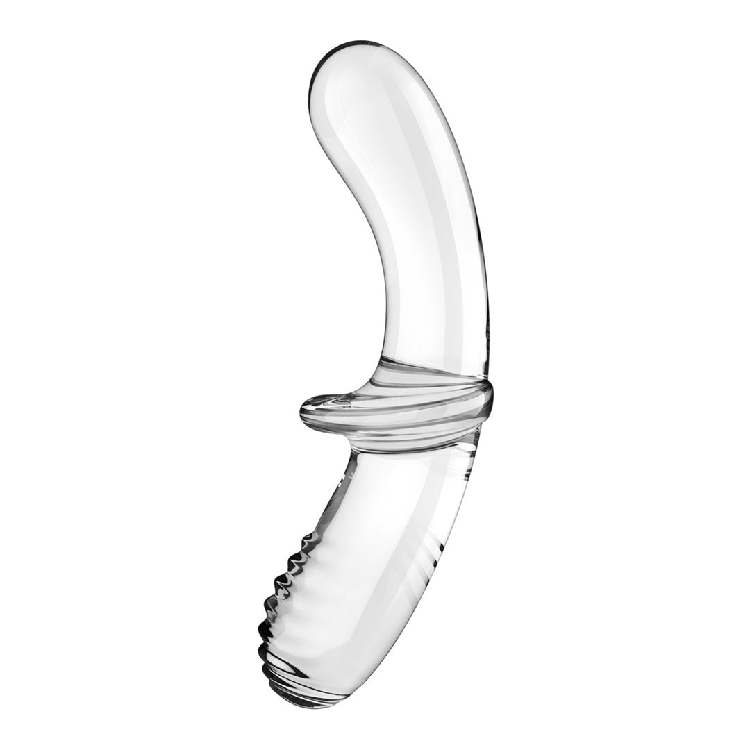 Double Crystal - Glass Dildo - Transparent - EroticToyzProducten,Toys,Dildos,Glazen Dildo's,,GeslachtsneutraalSatisfyer