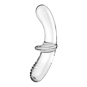 Double Crystal - Glass Dildo - Transparent - EroticToyzProducten,Toys,Dildos,Glazen Dildo's,,GeslachtsneutraalSatisfyer