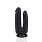 'Double Trouble Dubbele Dildo 12,7/15,2 cm - Zwart' - EroticToyzDubbele Dildo'sRealRock by Shots