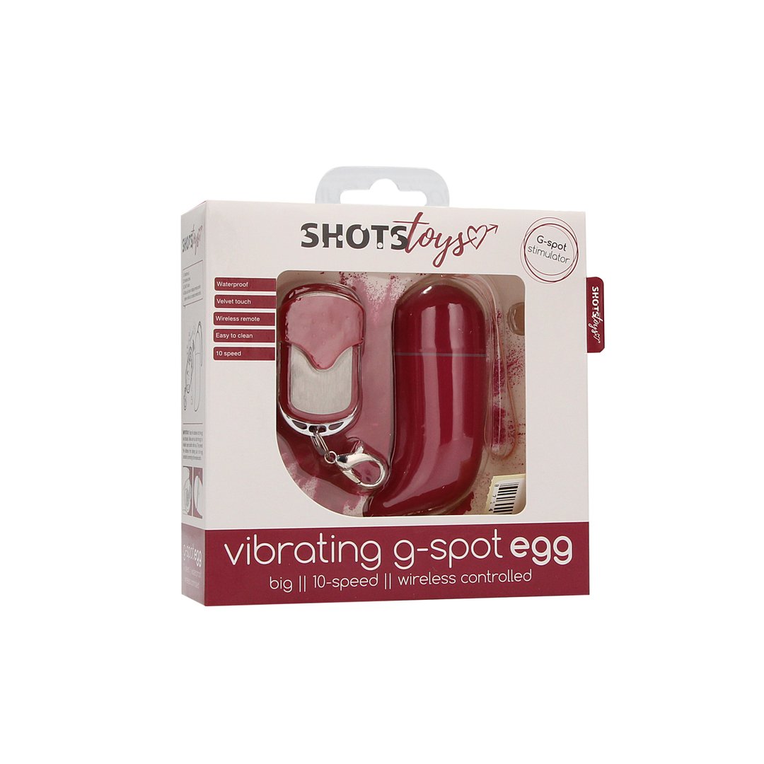 Draadloos Trillend G - Spot Ei - Groot Formaat met Afstandsbediening - EroticToyzVibrerende EitjesShots Toys by Shots