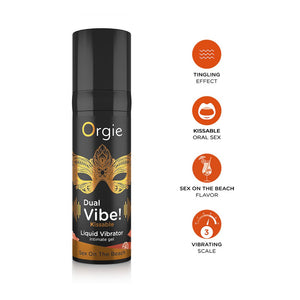 Dual Vibe! Kissable Liquid Vibrator - 15 ml - EroticToyzProducten,Veilige Seks, Verzorging Hulp,Stimulerende Middelen,Vibrerende Gel en Lotions,,GeslachtsneutraalOrgie