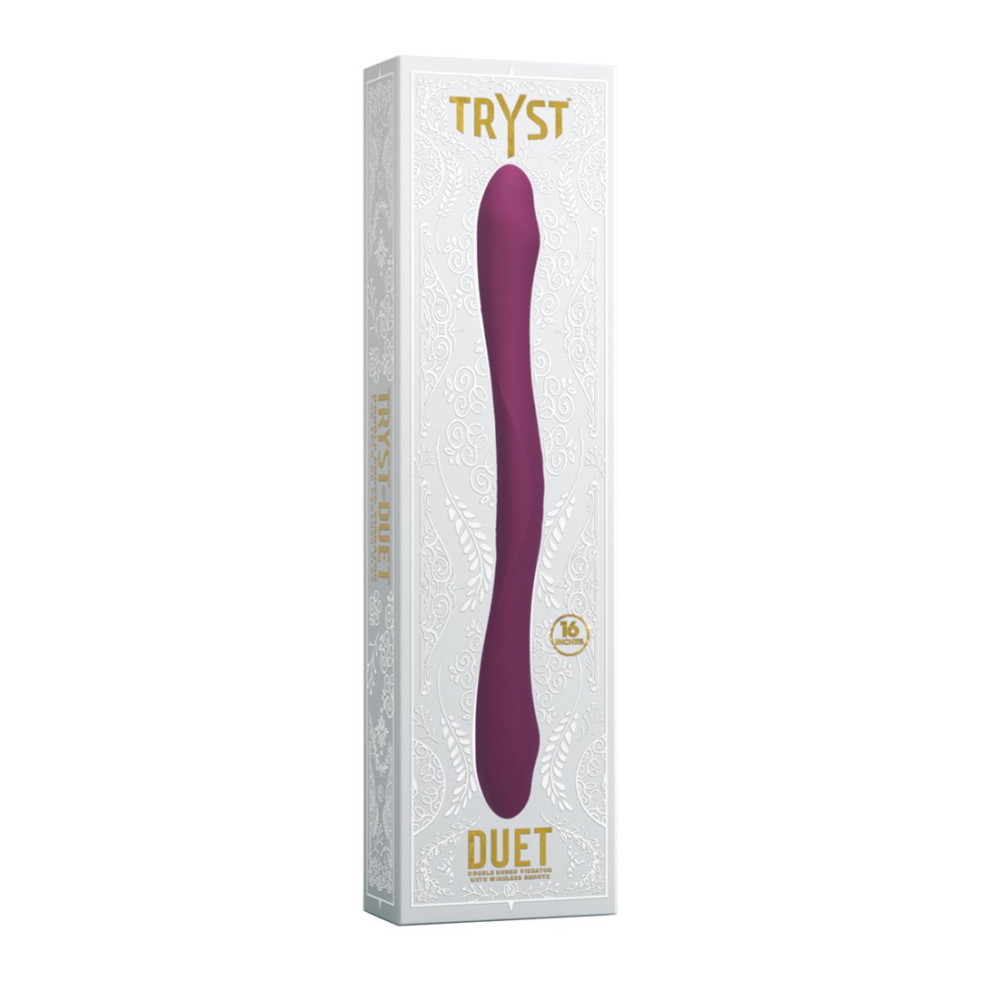Duet - Double Ended Vibrator with Wireless Remote - Berry - EroticToyzProducten,Toys,Toys voor Koppels,Duo - Vibrators,Duo - Vibrators,Binnenkort Verwacht,,GeslachtsneutraalDoc Johnson