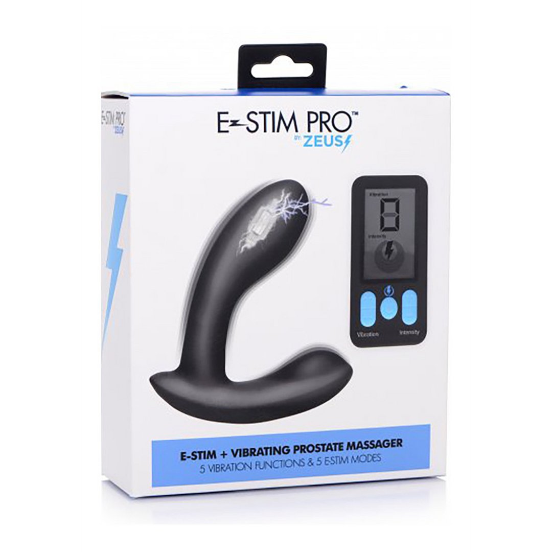 E - Stim Pro - Silicone Vibrating Prostate Massager + Remote Control - EroticToyzProducten,Toys,Toys met Electrostimulatie,Anaal,,GeslachtsneutraalXR Brands