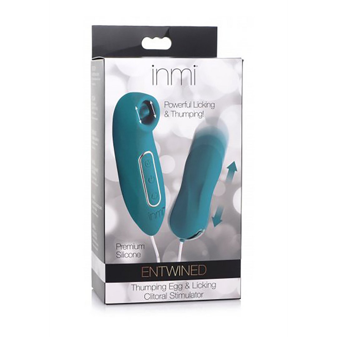 Entwined - Thumping Egg and Licking Clitoral Stimulator - EroticToyzProducten,Toys,Vibrators,Vibrerende Eitjes,,GeslachtsneutraalXR Brands