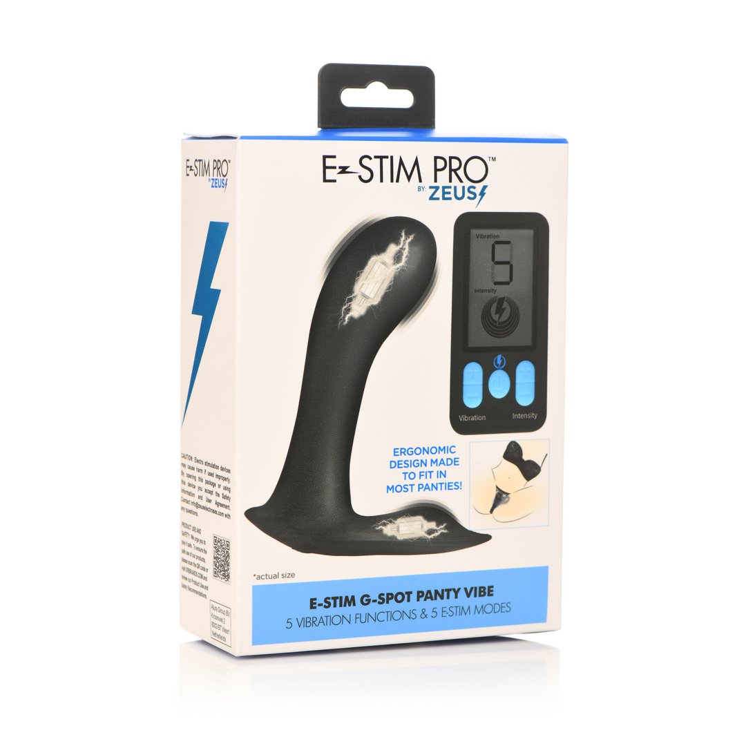 EStim Pro G - Spot Vibrator met Elektrostimulatie - Zwart - EroticToyzVibrerende SlipjesXR Brands