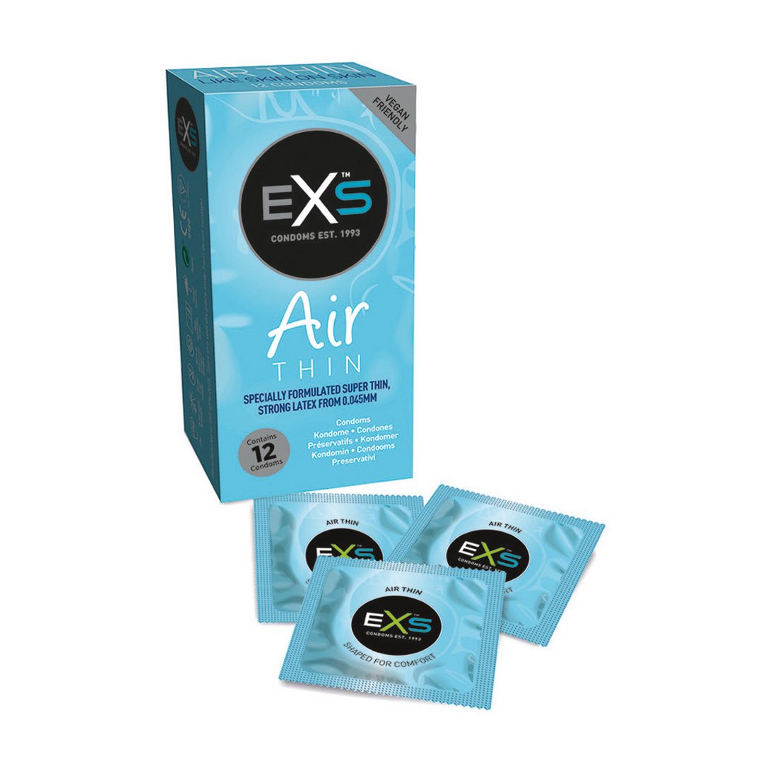 EXS Air Thin - Condoms - 12 Pieces - EroticToyzProducten,Veilige Seks, Verzorging Hulp,Veilige Seks,Condooms voor Mannen,,MannelijkEXS