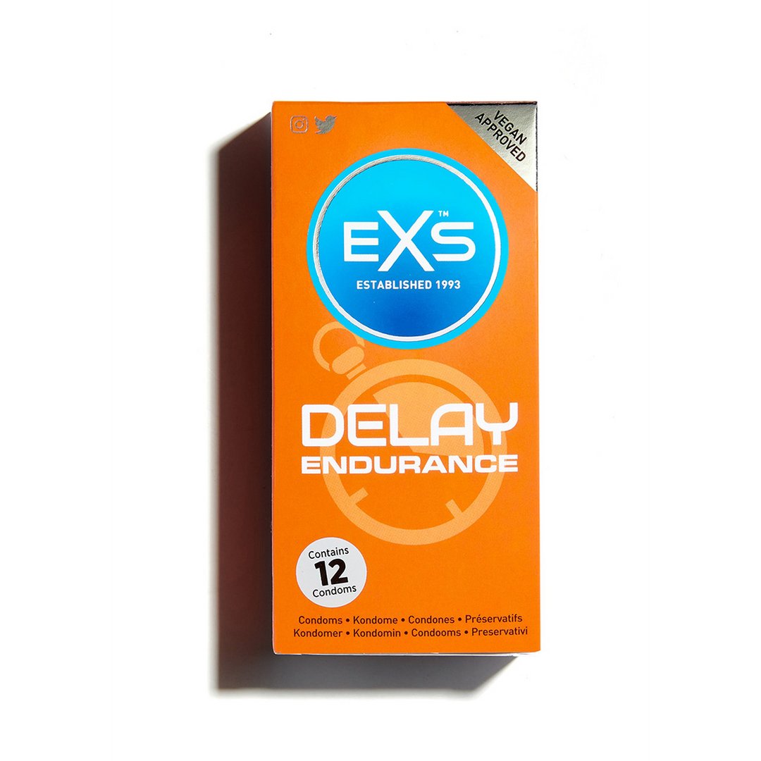 EXS Delay - Condoms - 12 Pieces - EroticToyzProducten,Veilige Seks, Verzorging Hulp,Veilige Seks,Condooms voor Mannen,,MannelijkEXS