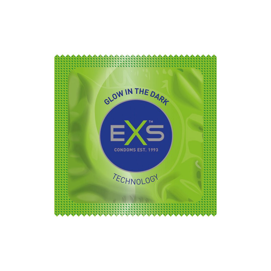 EXS Glowing - Condoms - 100 Pieces - EroticToyzProducten,Veilige Seks, Verzorging Hulp,Veilige Seks,Condooms voor Mannen,,MannelijkEXS