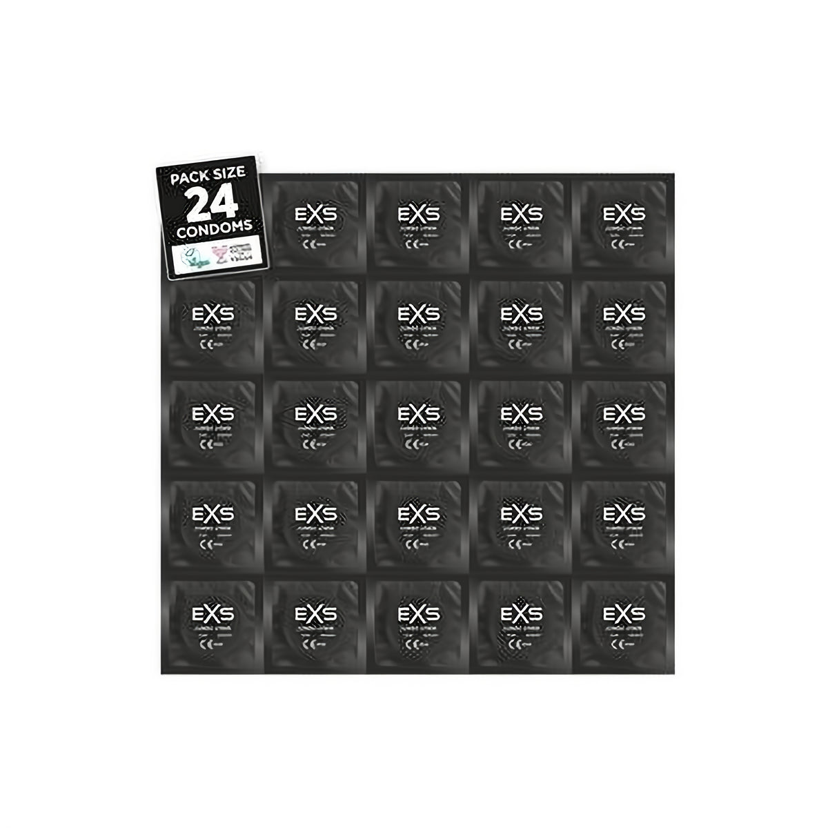 EXS Jumbo Pack - Condoms - 24 Pieces - EroticToyzProducten,Veilige Seks, Verzorging Hulp,Veilige Seks,Condooms voor Mannen,,MannelijkEXS