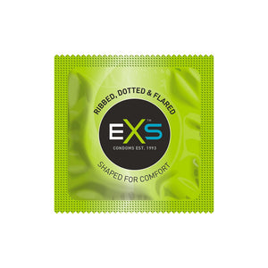 EXS Ribbed, Dotted and Flared - Condoms - 100 Pieces - EroticToyzProducten,Veilige Seks, Verzorging Hulp,Veilige Seks,Condooms voor Mannen,,MannelijkEXS