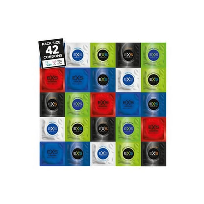 EXS Variety Pack 2 - Condoms - 42 Pieces - EroticToyzProducten,Veilige Seks, Verzorging Hulp,Veilige Seks,Condooms voor Mannen,,MannelijkEXS