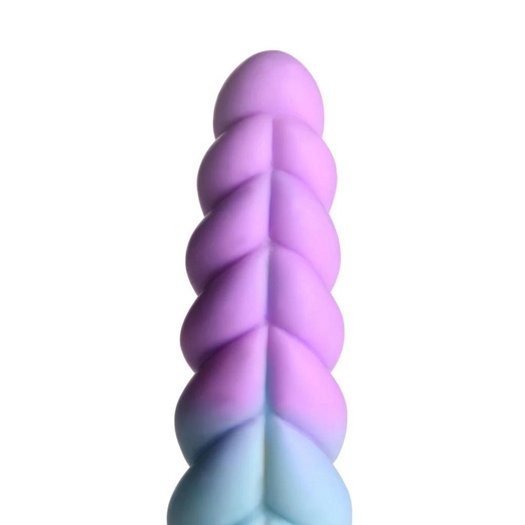 Fantasie Siliconen Dildo Met Zuignap - 21 cm - Oranje/Blauw/Paars - EroticToyzNiet - Fallische Dildo'sXR Brands