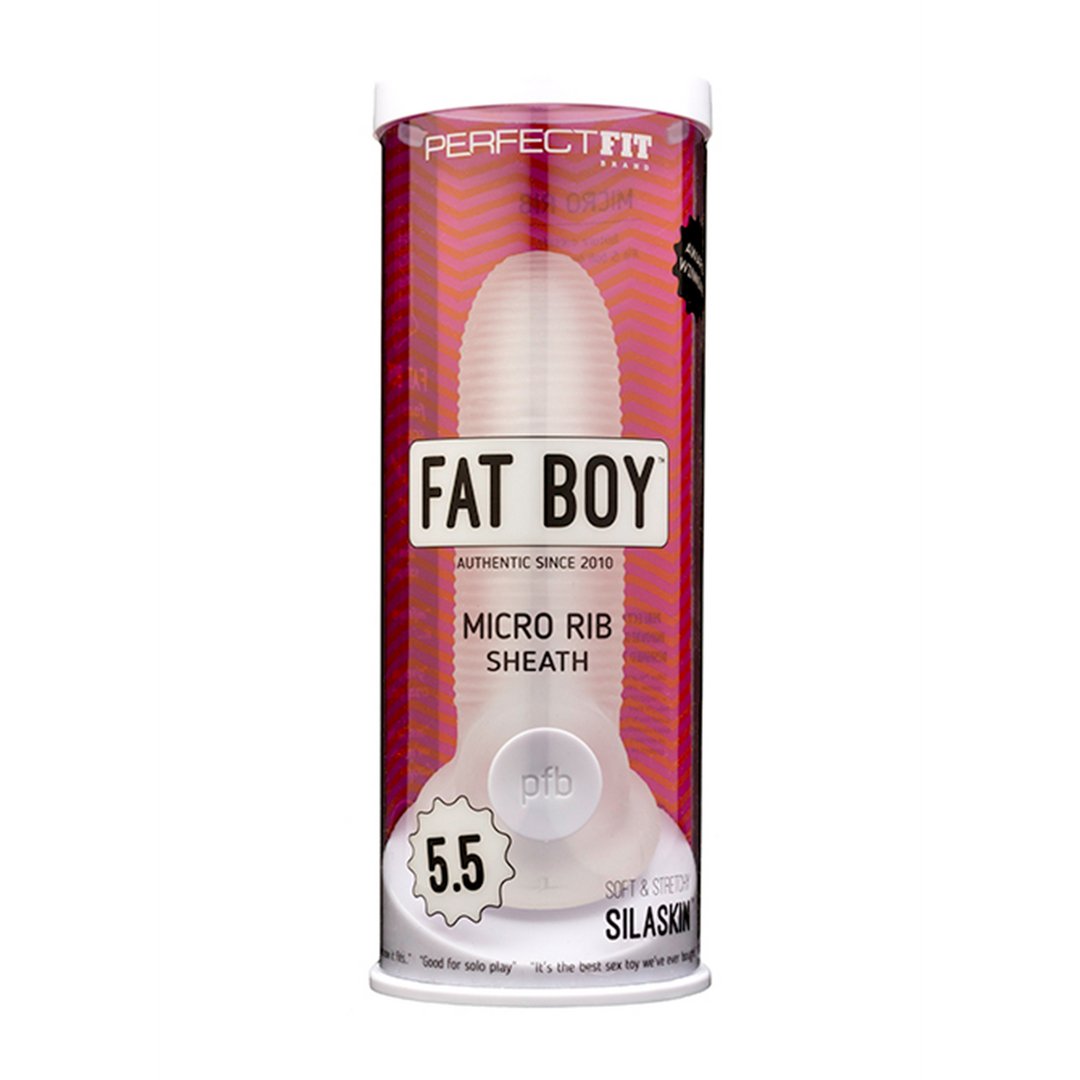 Fat Boy Micro Ribbed Sheath - 14 cm - EroticToyzProducten,Toys,Toys voor Mannen,Penis Sleeve,,MannelijkPerfectFitBrand