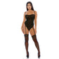 Feline Cheetah Mesh Teddy S - Zwart - EroticToyzBodysuits TeddiesForplay