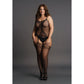 Fishnet and Lace Suspender Bodystocking - Plus Size - EroticToyzProducten,Lingerie,Lingerie voor Haar,Bodystockings,Queen size,,VrouwelijkLe Désir by Shots