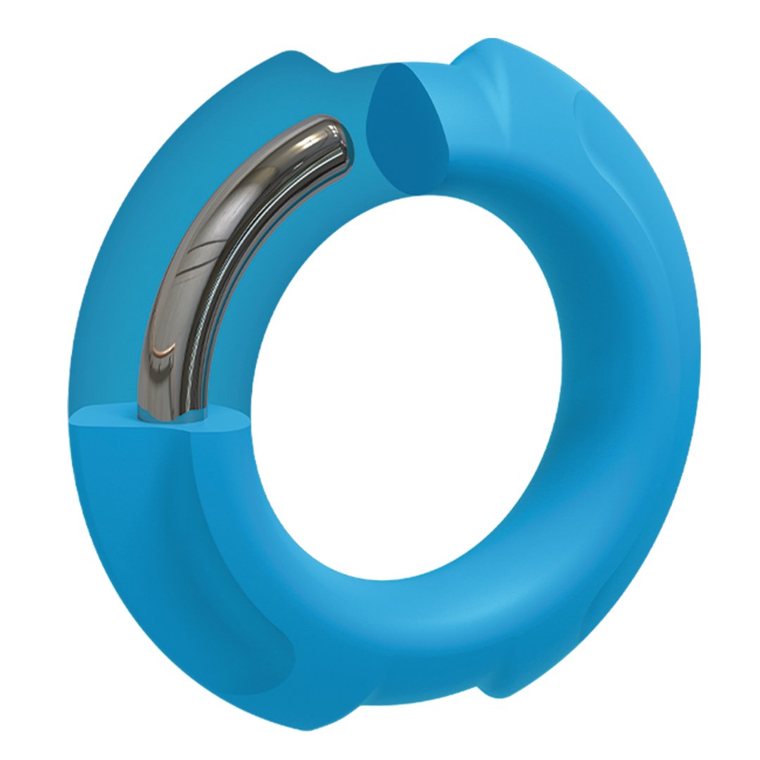 Flexisteel - Silicone Inner Metal Core - 35 mm - Blue - EroticToyzProducten,Toys,Toys voor Mannen,Cockringen,,MannelijkDoc Johnson