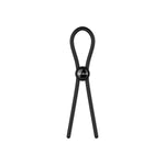 Forge Verstelbare Lasso Cock Ring - Zwart Siliconen 30 cm - EroticToyzCockringenNexus