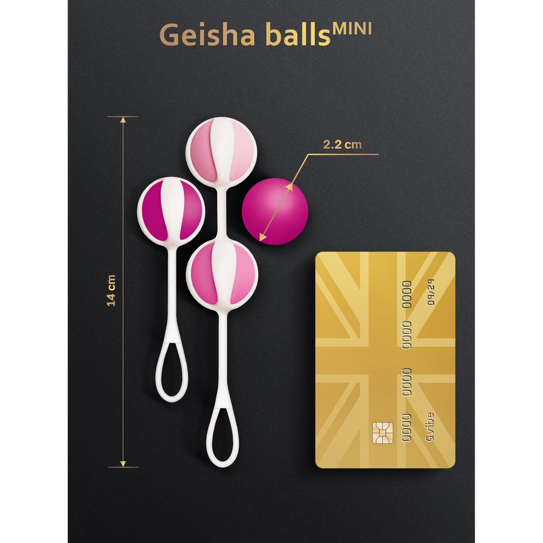 Geisha Balls Mini - Raspberry - EroticToyzProducten,Toys,Sexuele Training,Vaginale ballen Ben Wa - ballen,,VrouwelijkG - Vibe
